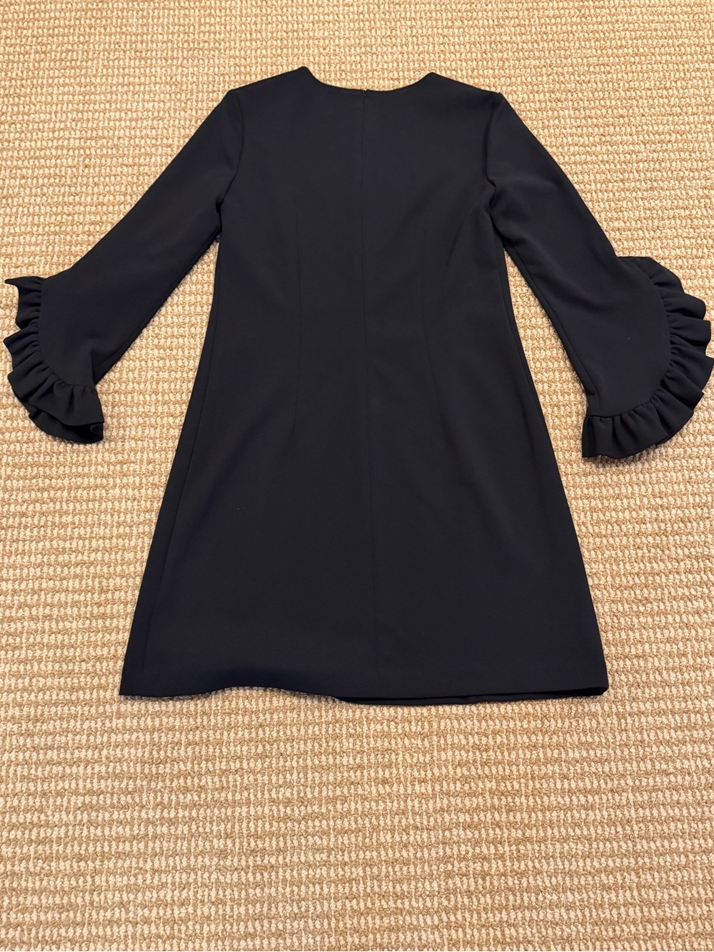 Katherine Barclay Montreal Black Ruffle Sleeve Dress Small - Picture 8 of 8